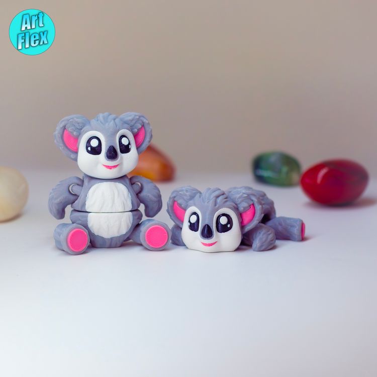 可爱的考拉-3D合纵社-3D打印模型STL格式3mf格式免费下载！