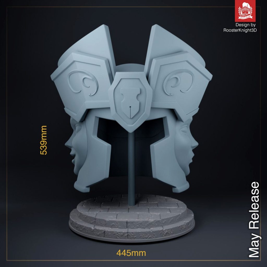 双子座头盔-3D合纵社-3D打印模型STL格式3mf格式免费下载！