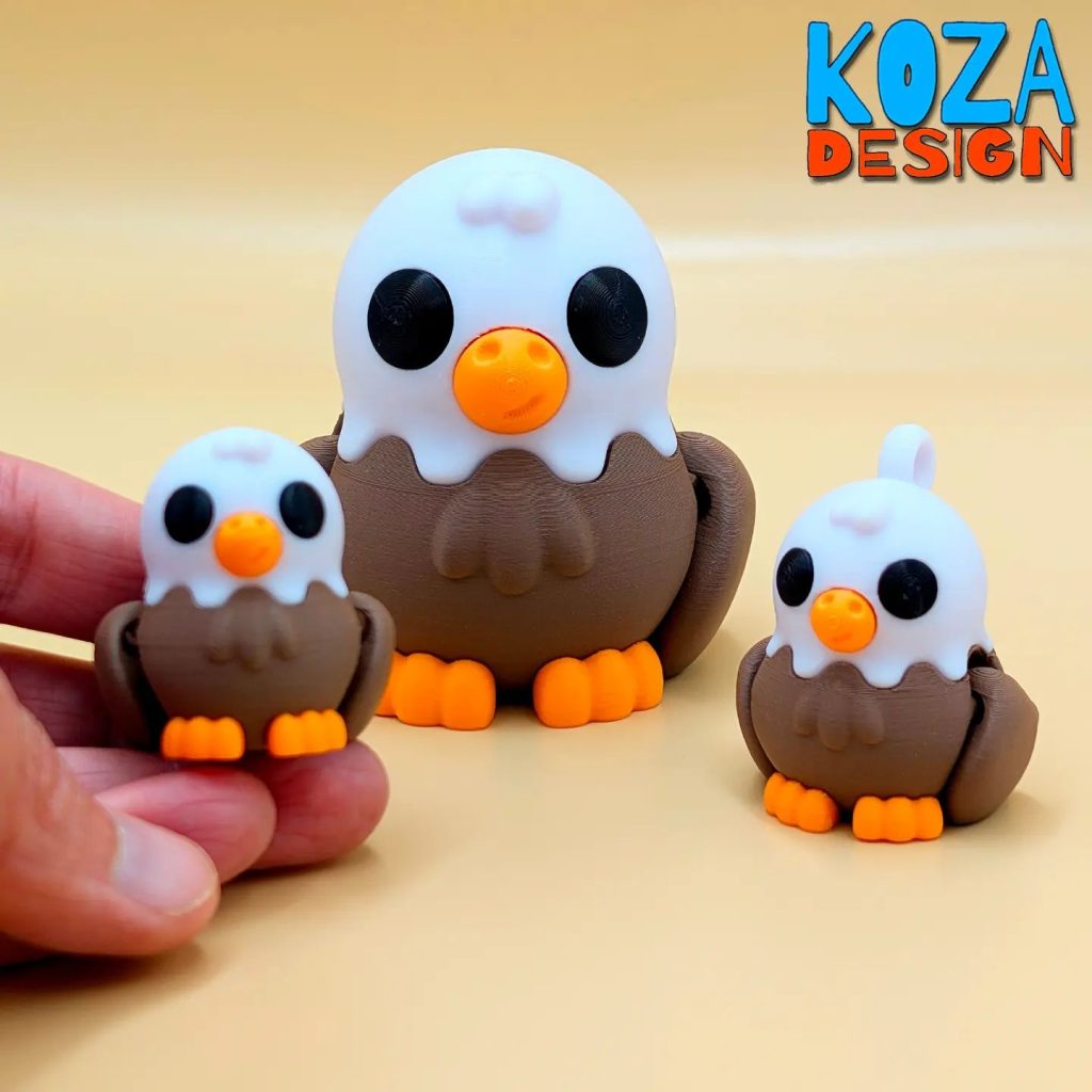 图片[2]-可爱小鹰-3D合纵社-3D打印模型STL格式3mf格式免费下载！