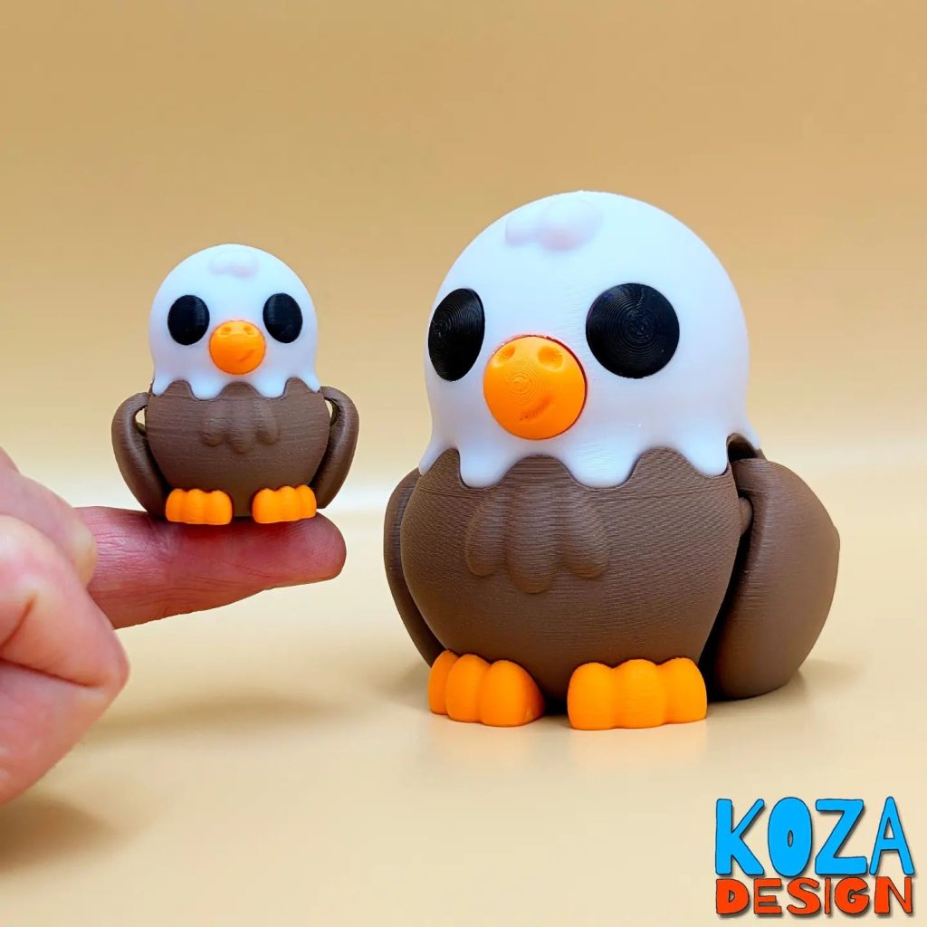 图片[3]-可爱小鹰-3D合纵社-3D打印模型STL格式3mf格式免费下载！