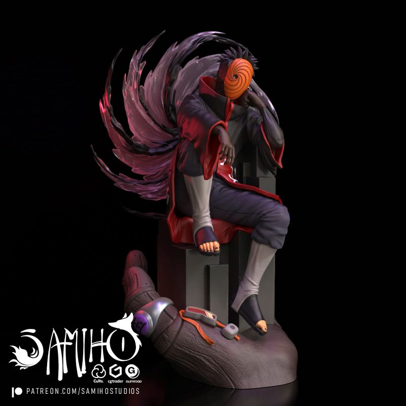 【火影忍者】带土-3D合纵社-3D打印模型STL格式3mf格式免费下载！