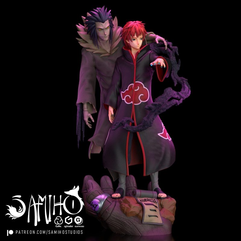 【火影忍者】蝎-3D合纵社-3D打印模型STL格式3mf格式免费下载！