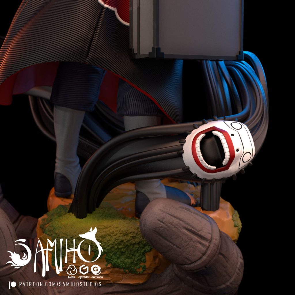 【火影忍者】角都-3D合纵社-3D打印模型STL格式3mf格式免费下载！