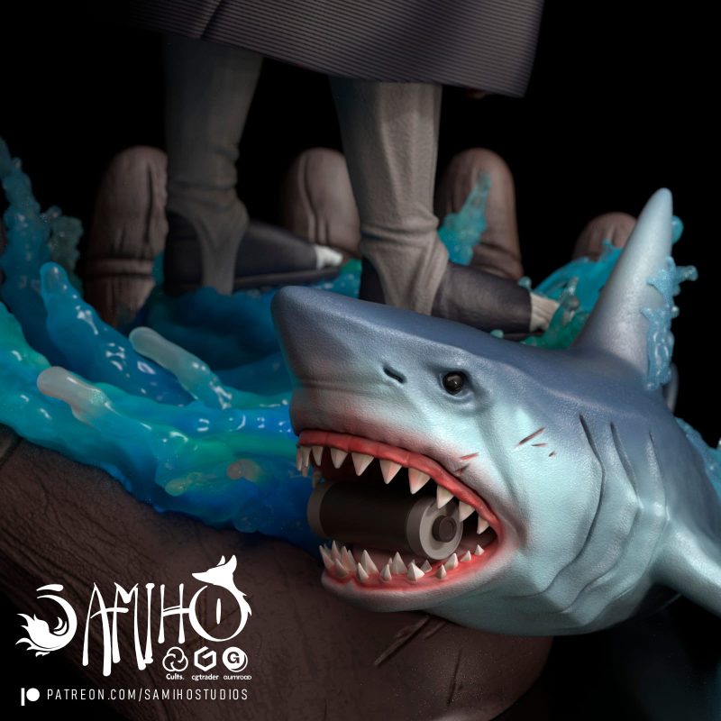 【火影忍者】干柿鬼鲛-3D合纵社-3D打印模型STL格式3mf格式免费下载！