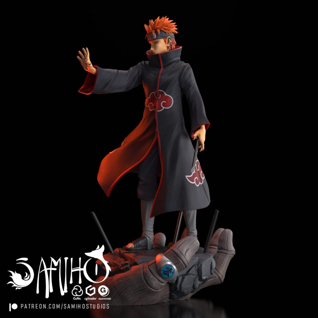 图片[4]-【火影忍者】佩恩-3D合纵社-3D打印模型STL格式3mf格式免费下载！