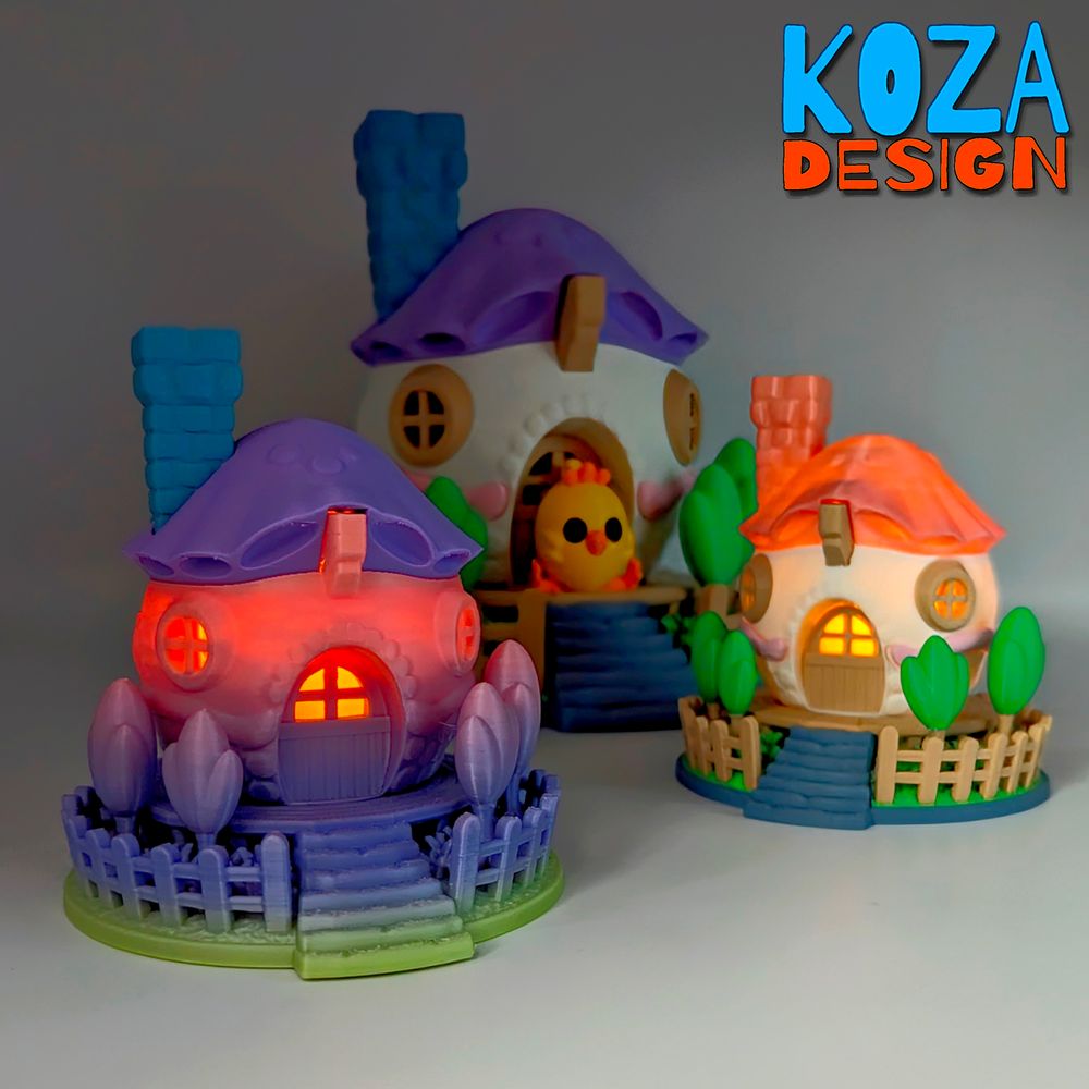 鸡蛋屋-3D合纵社-3D打印模型STL格式3mf格式免费下载！