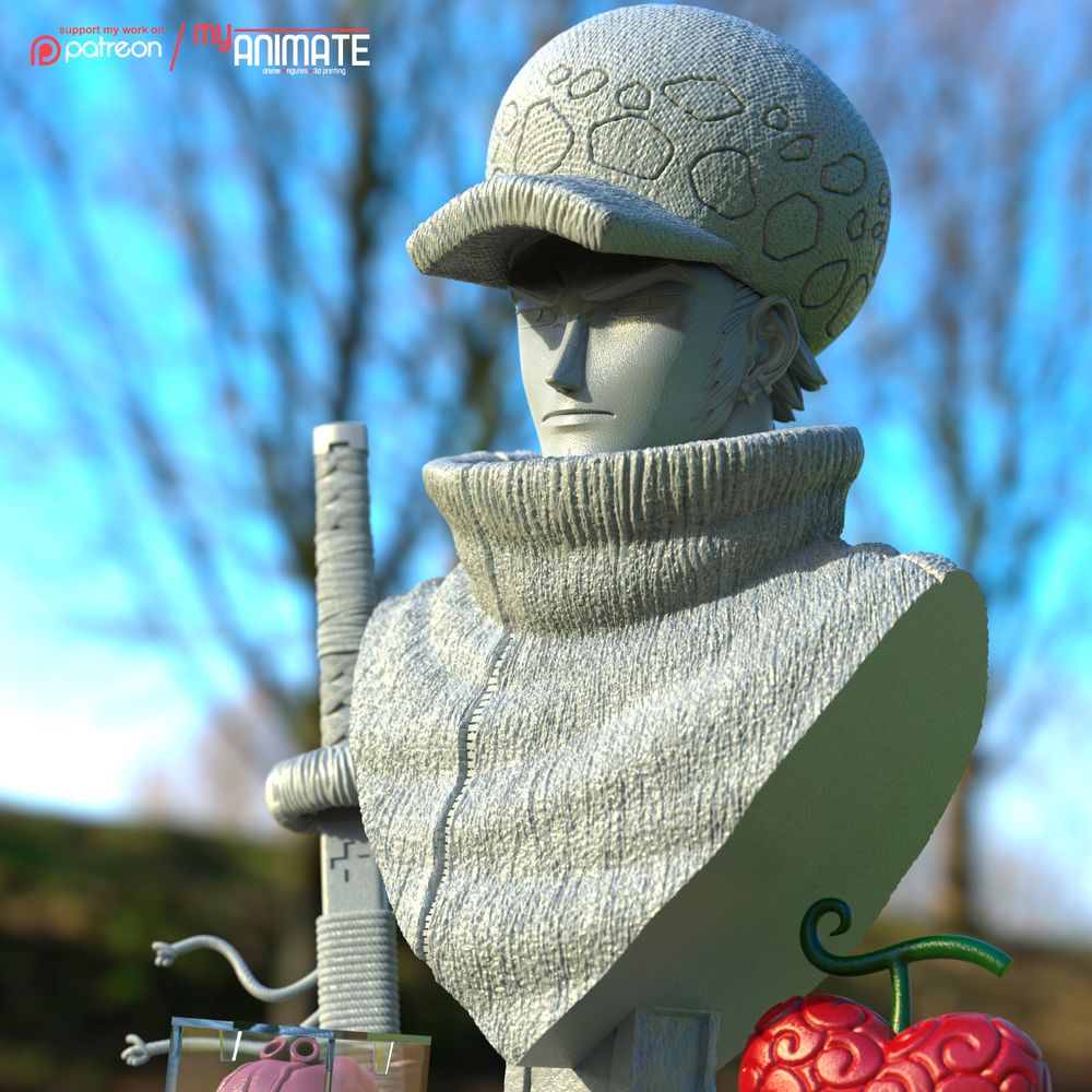 图片[3]-【海贼王】托拉法尔加·罗-3D合纵社-3D打印模型STL格式3mf格式免费下载！