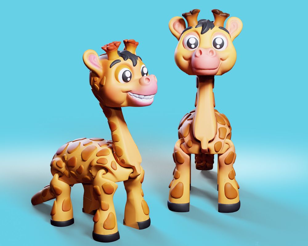 图片[2]-长颈鹿-3D合纵社-3D打印模型STL格式3mf格式免费下载！