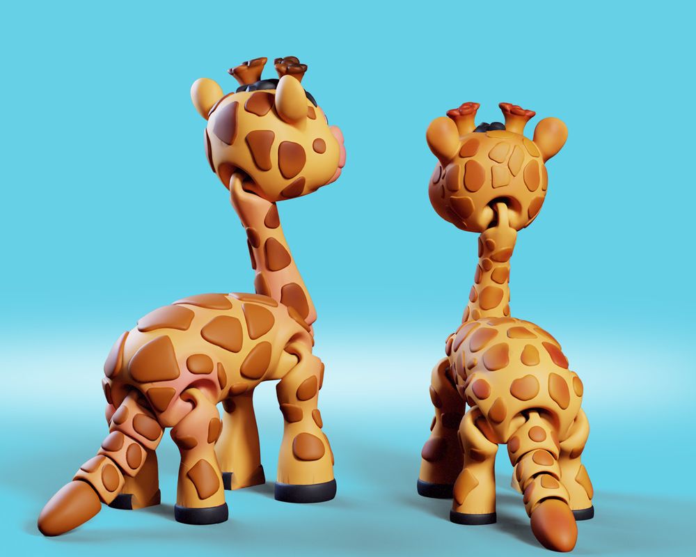 图片[3]-长颈鹿-3D合纵社-3D打印模型STL格式3mf格式免费下载！