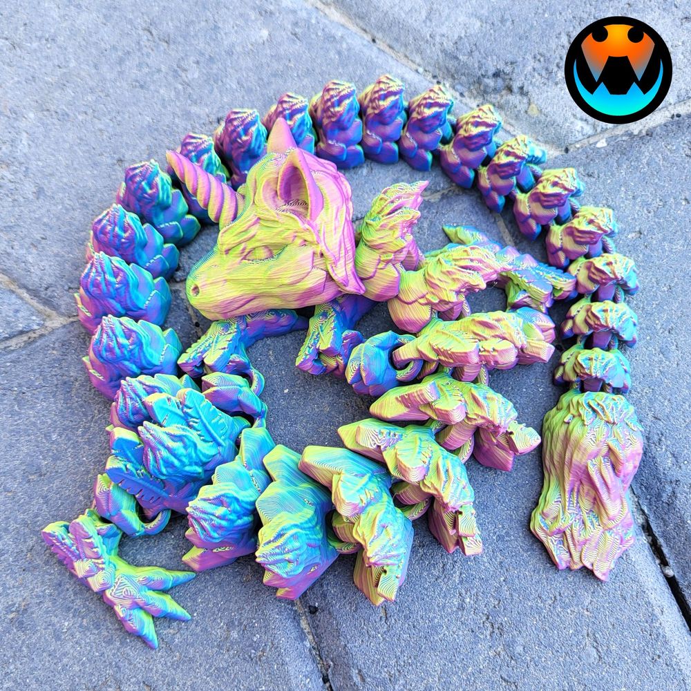 图片[3]-独角兽龙-3D合纵社-3D打印模型STL格式3mf格式免费下载！