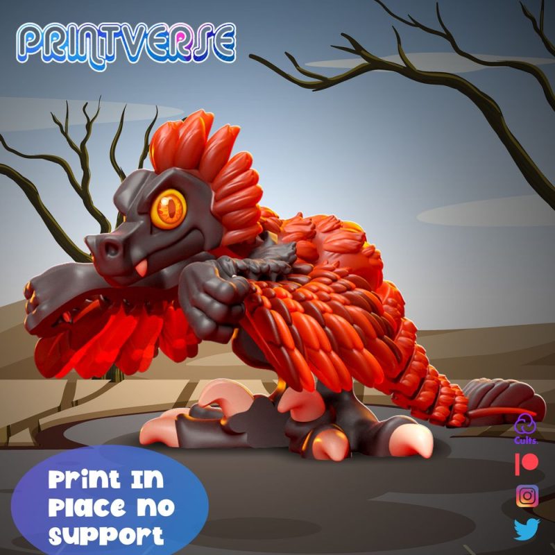 火盗龙-3D合纵社-3D打印模型STL格式3mf格式免费下载！