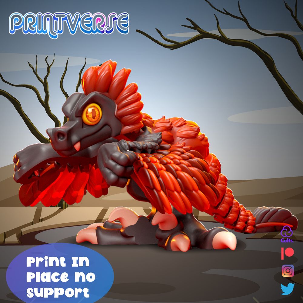 火盗龙-3D合纵社-3D打印模型STL格式3mf格式免费下载！