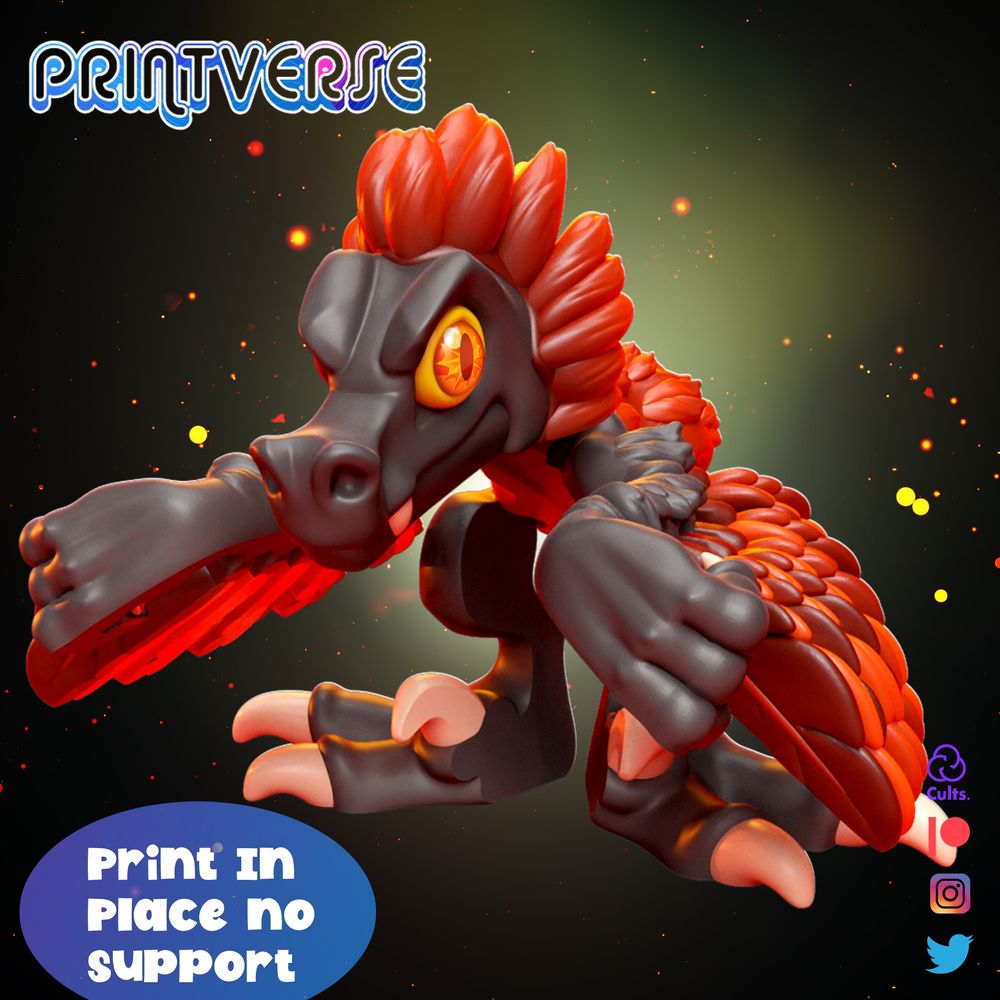 图片[3]-火盗龙-3D合纵社-3D打印模型STL格式3mf格式免费下载！