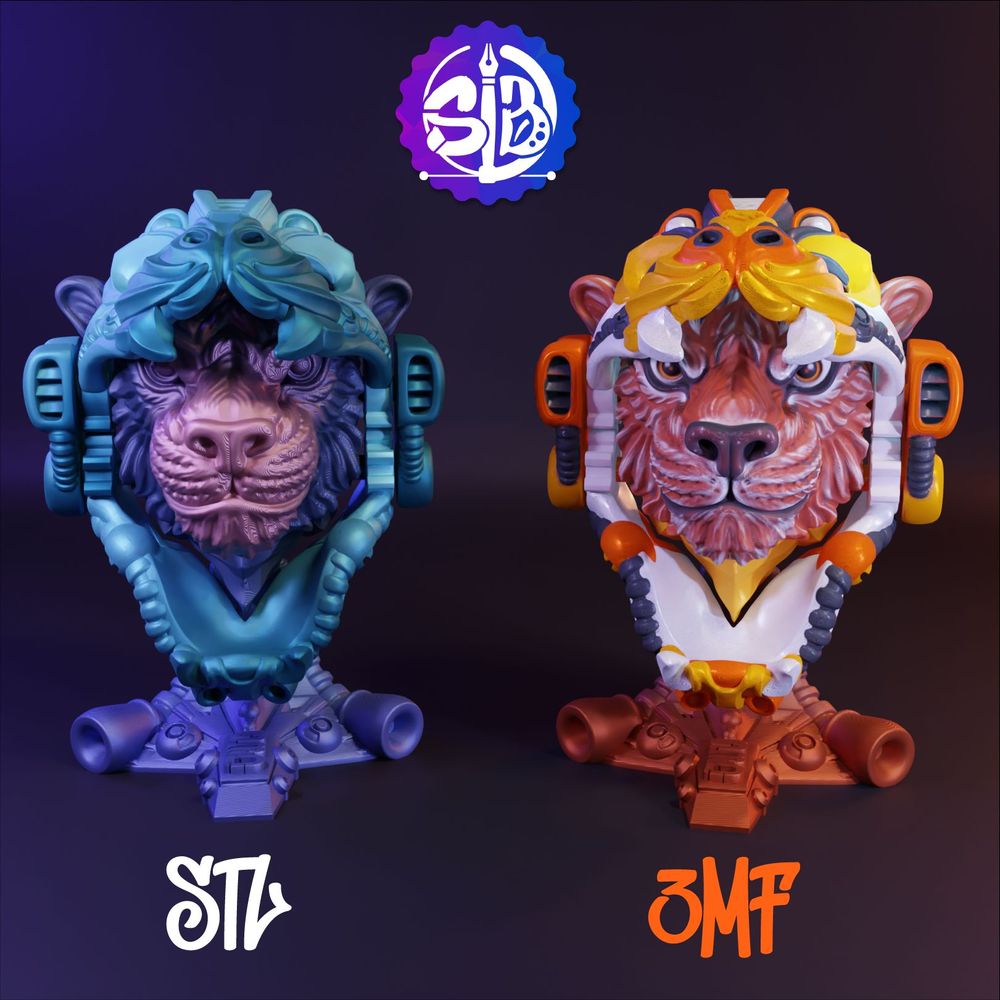 图片[4]-机甲虎头-3D合纵社-3D打印模型STL格式3mf格式免费下载！