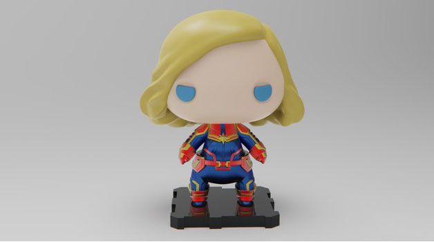 惊奇队长-3D合纵社-3D打印模型STL格式3mf格式免费下载！