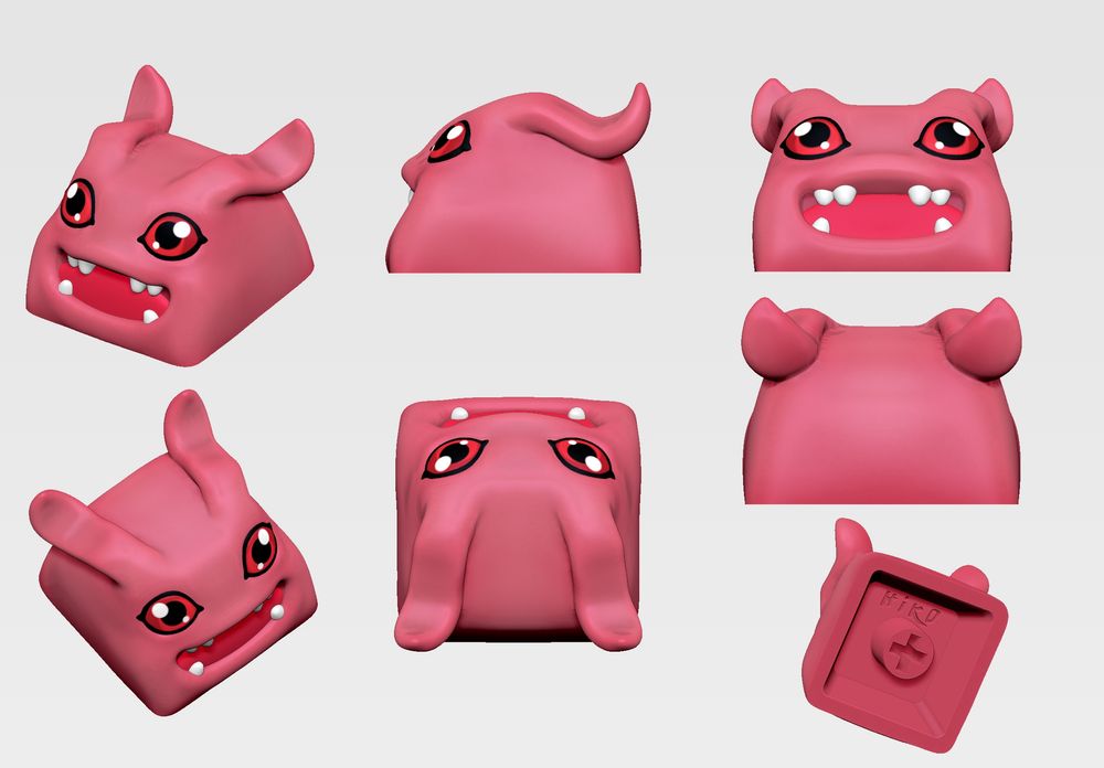 图片[2]-【数码宝贝】键盘帽-3D合纵社-3D打印模型STL格式3mf格式免费下载！