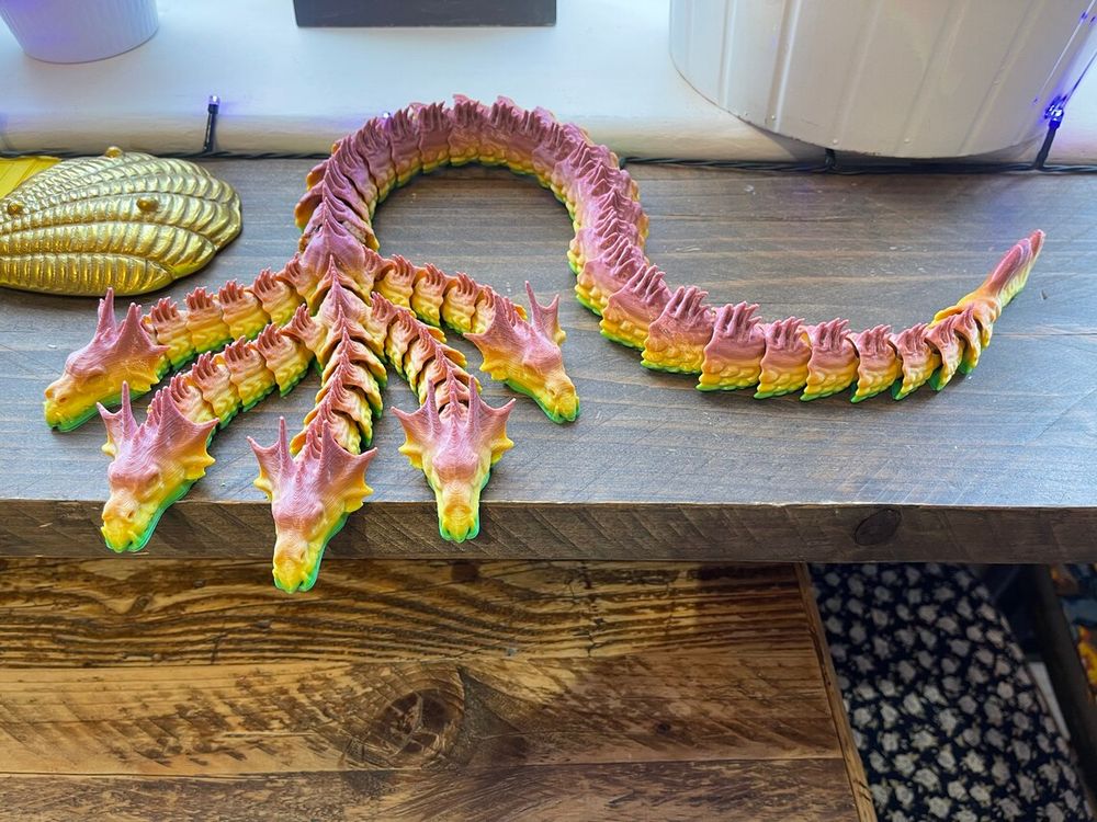 五头海蛇-3D合纵社-3D打印模型STL格式3mf格式免费下载！