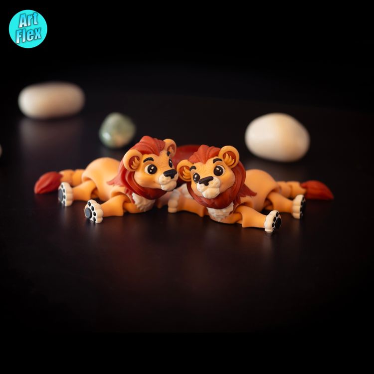 小狮子-3D合纵社-3D打印模型STL格式3mf格式免费下载！