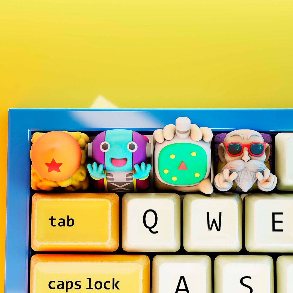 【龙珠】键盘帽2-3D合纵社-3D打印模型STL格式3mf格式免费下载！