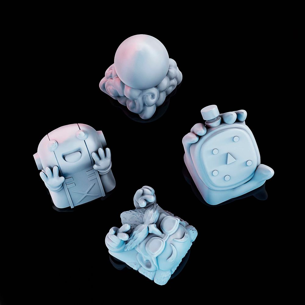 图片[2]-【龙珠】键盘帽2-3D合纵社-3D打印模型STL格式3mf格式免费下载！