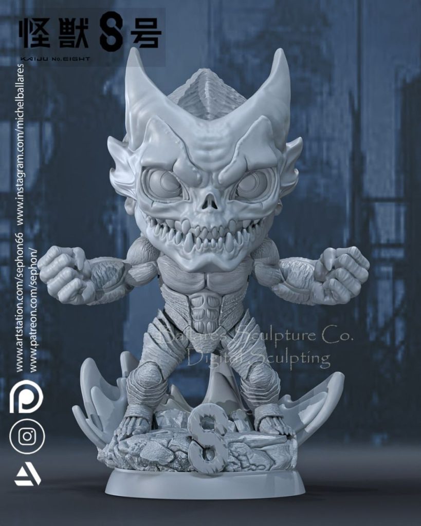 图片[3]-怪兽8号-3D合纵社-3D打印模型STL格式3mf格式免费下载！