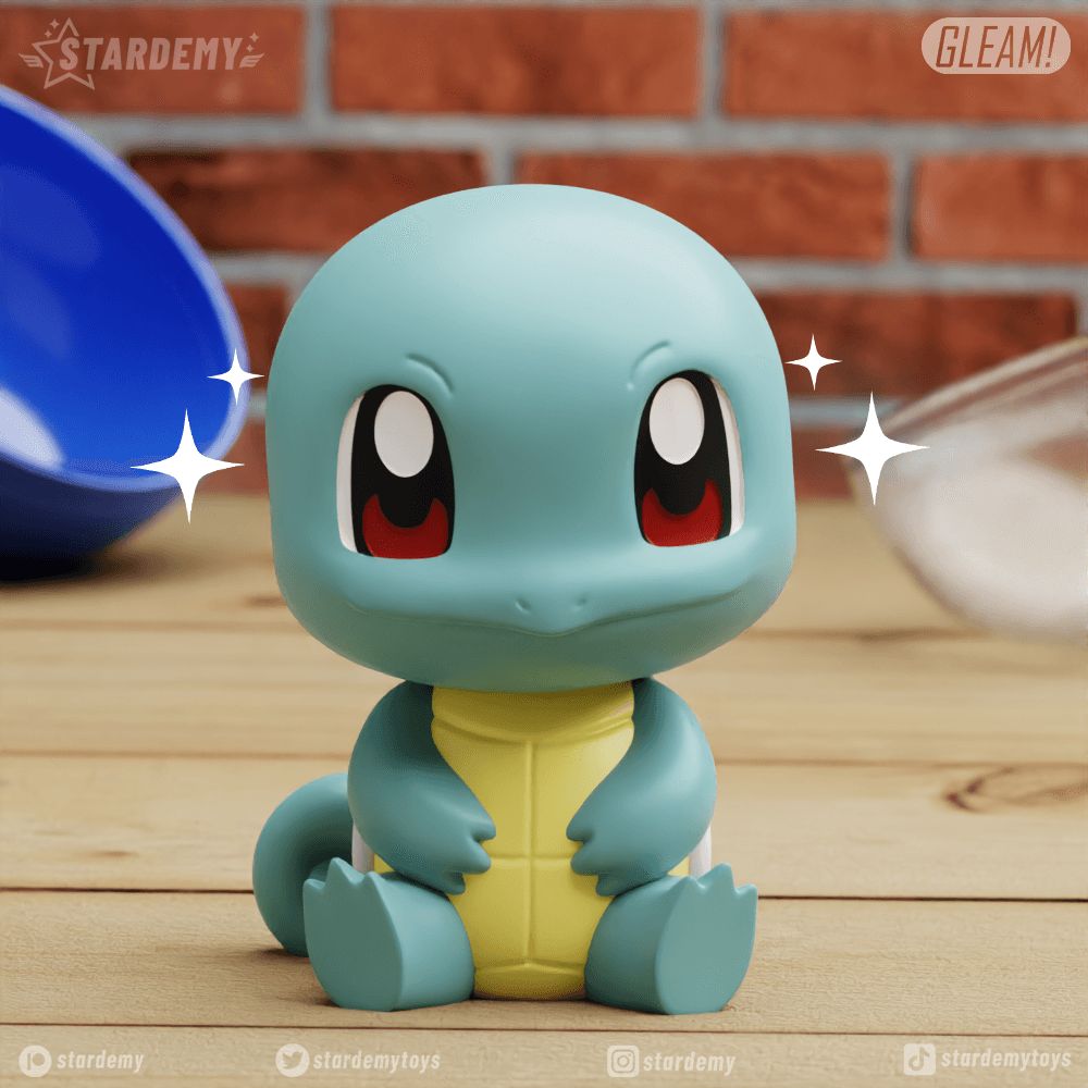 【宠物小精灵】杰尼龟-3D合纵社-3D打印模型STL格式3mf格式免费下载！