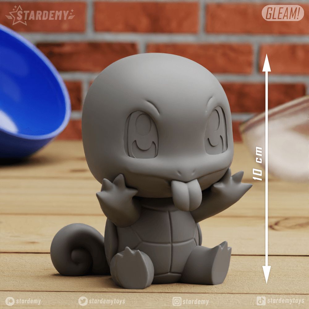 图片[2]-【宠物小精灵】杰尼龟-3D合纵社-3D打印模型STL格式3mf格式免费下载！