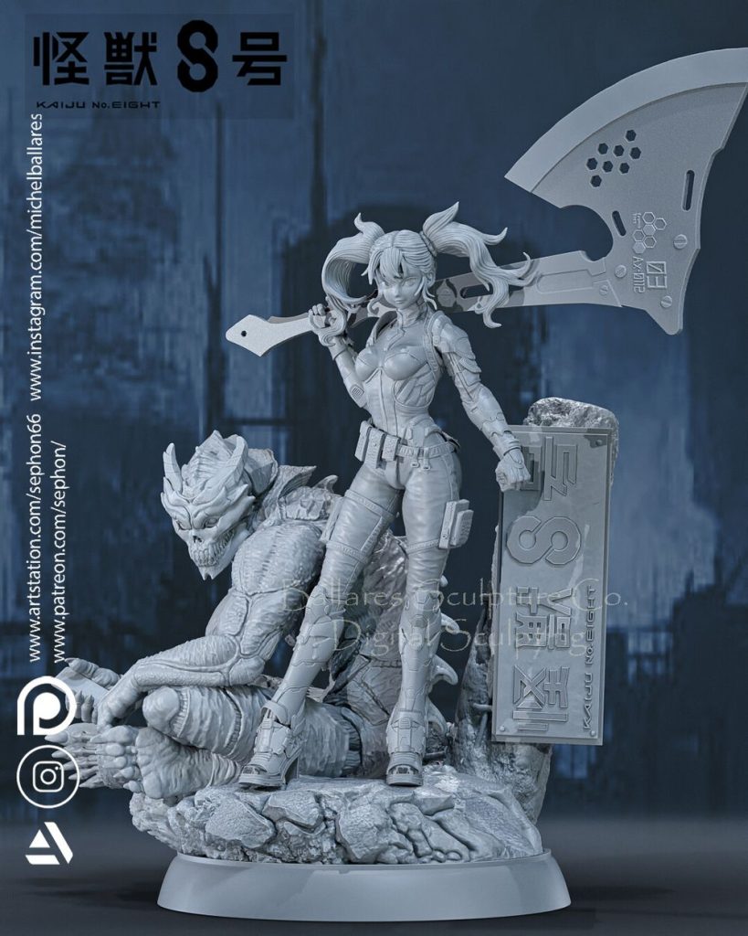 图片[2]-怪兽8号-3D合纵社-3D打印模型STL格式3mf格式免费下载！