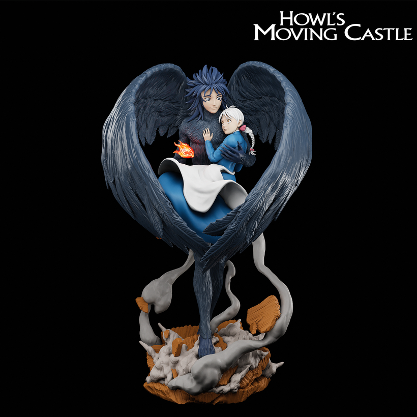【哈尔的移动城堡】哈尔、苏菲-3D合纵社-3D打印模型STL格式3mf格式免费下载！