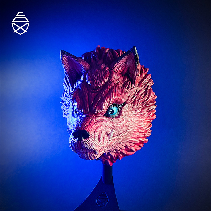 图片[2]-狼头挂饰-3D合纵社-3D打印模型STL格式3mf格式免费下载！