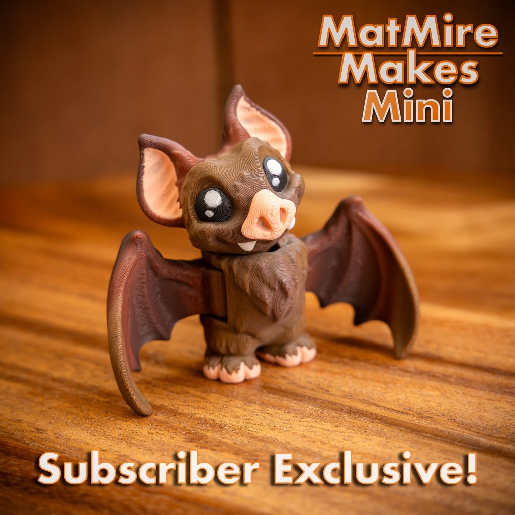 迷你可爱小蝙蝠-3D合纵社-3D打印模型STL格式3mf格式免费下载！