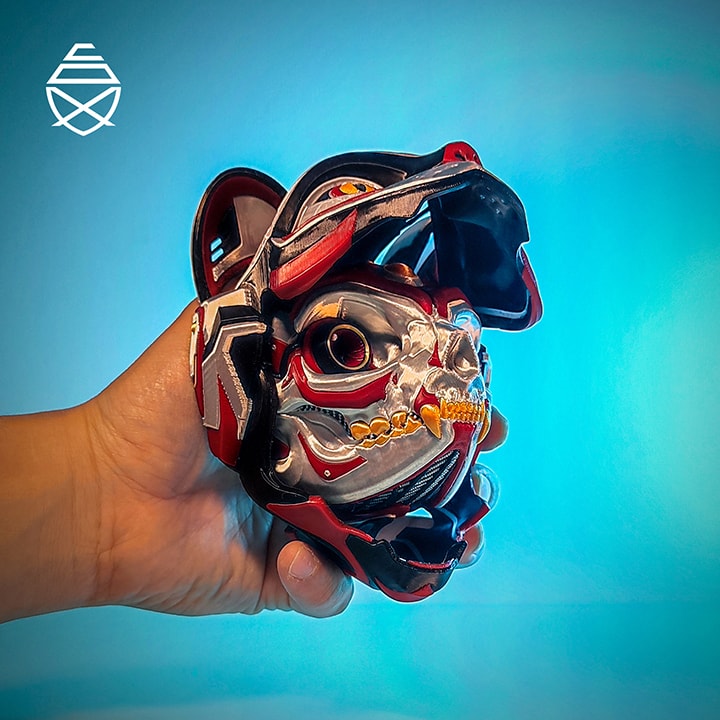 图片[2]-猫咪机器人面具-3D合纵社-3D打印模型STL格式3mf格式免费下载！