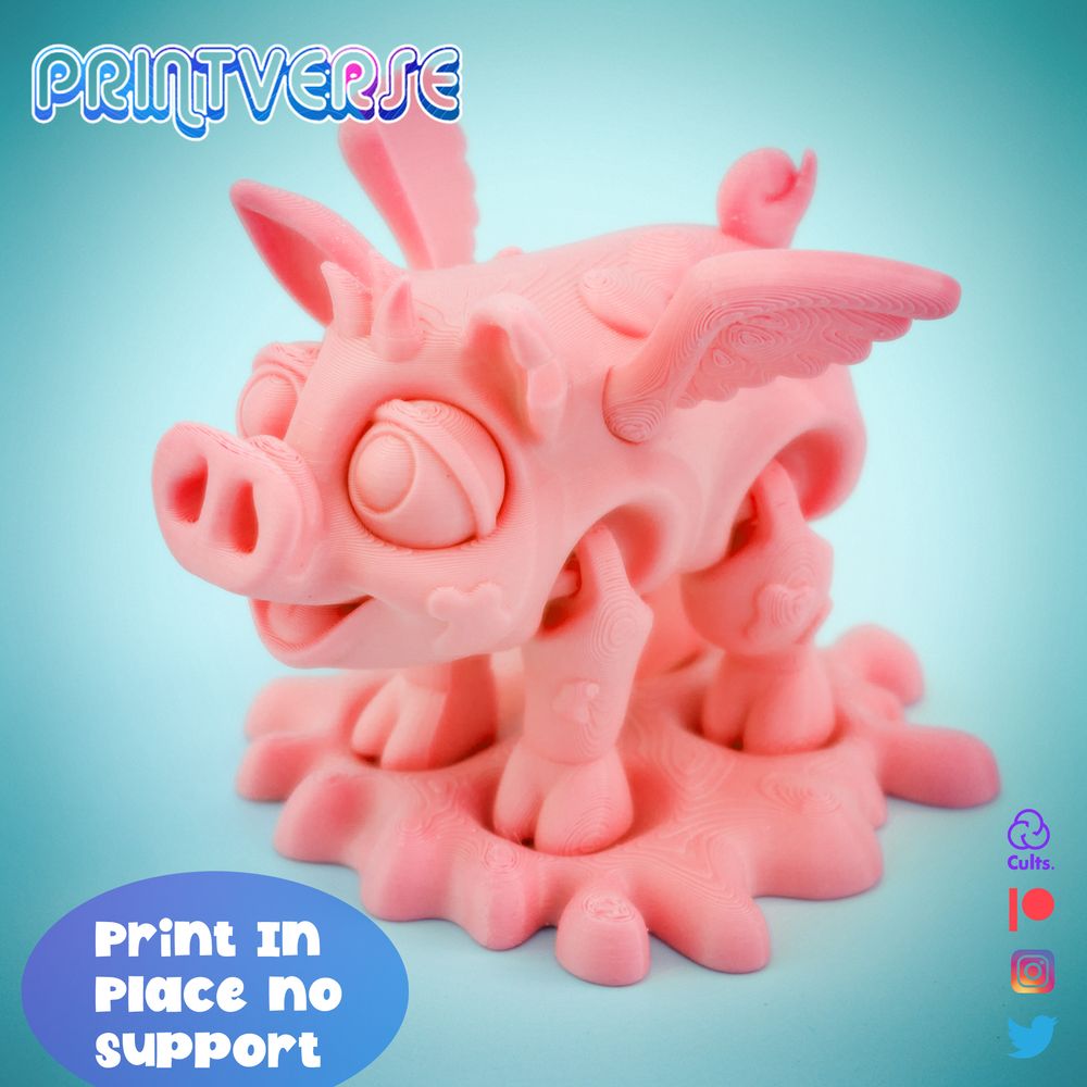 飞猪-3D合纵社-3D打印模型STL格式3mf格式免费下载！