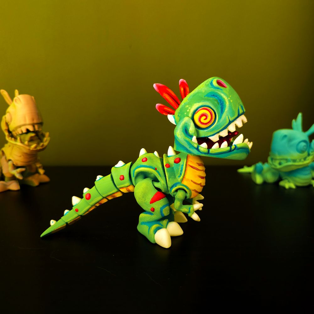 关节霸王龙-3D合纵社-3D打印模型STL格式3mf格式免费下载！