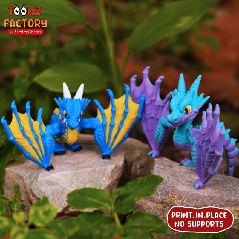 双翼龙-3D合纵社-3D打印模型STL格式3mf格式免费下载！