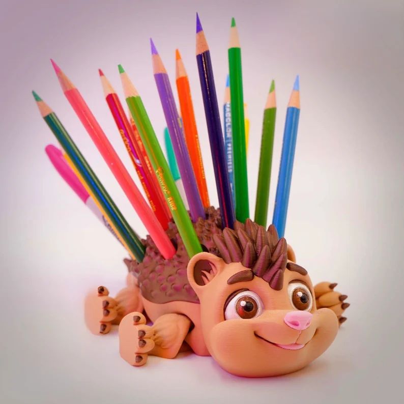 图片[3]-刺猬笔架-3D合纵社-3D打印模型STL格式3mf格式免费下载！