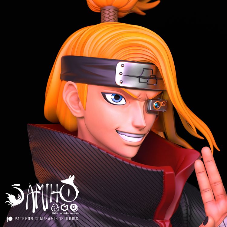 图片[2]-【火影忍者】迪达拉-3D合纵社-3D打印模型STL格式3mf格式免费下载！