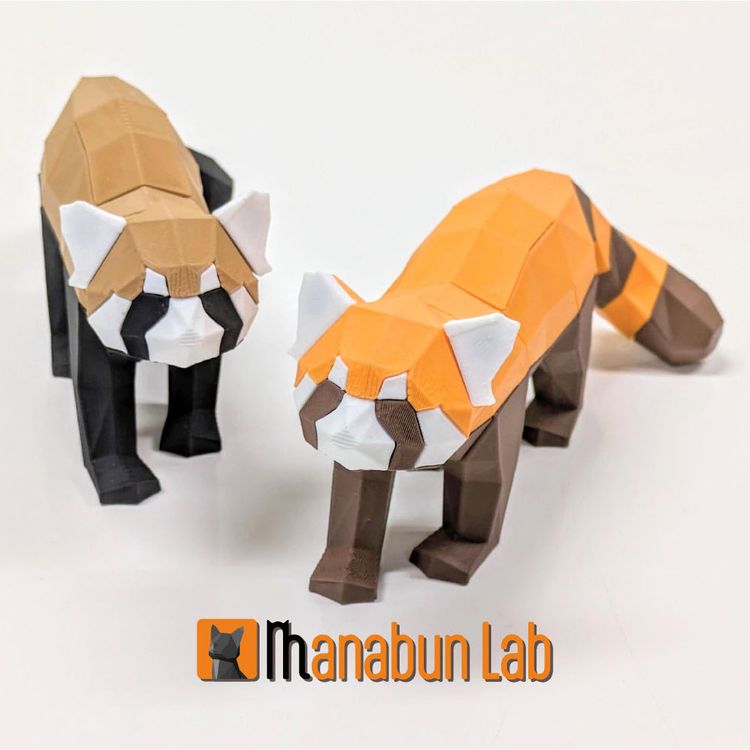 【拼图小动物】小熊猫-3D合纵社-3D打印模型STL格式3mf格式免费下载！