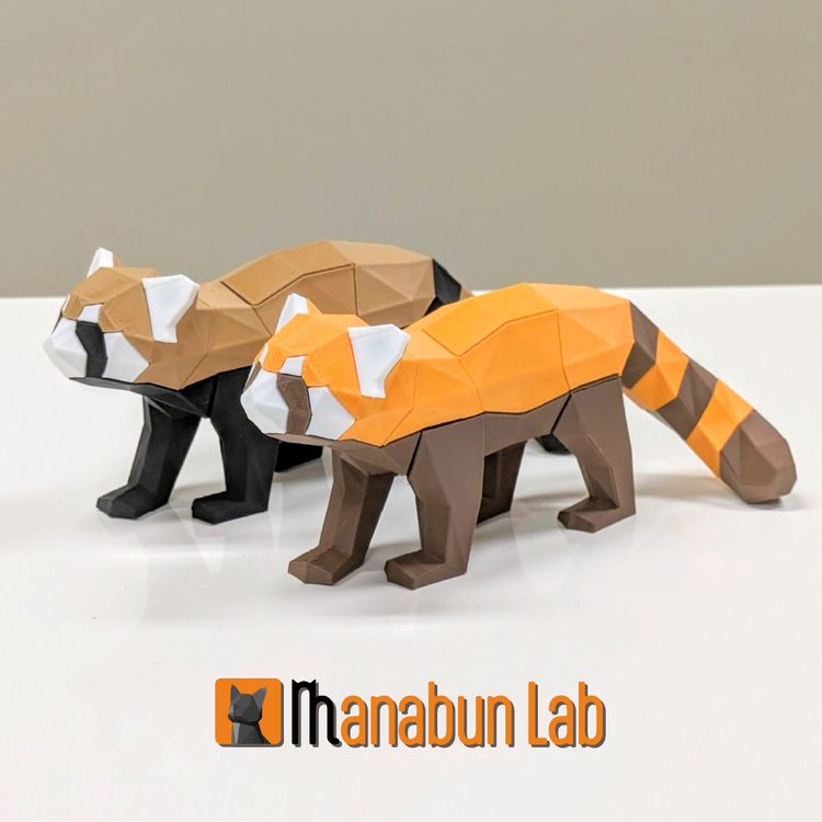 图片[5]-【拼图小动物】小熊猫-3D合纵社-3D打印模型STL格式3mf格式免费下载！