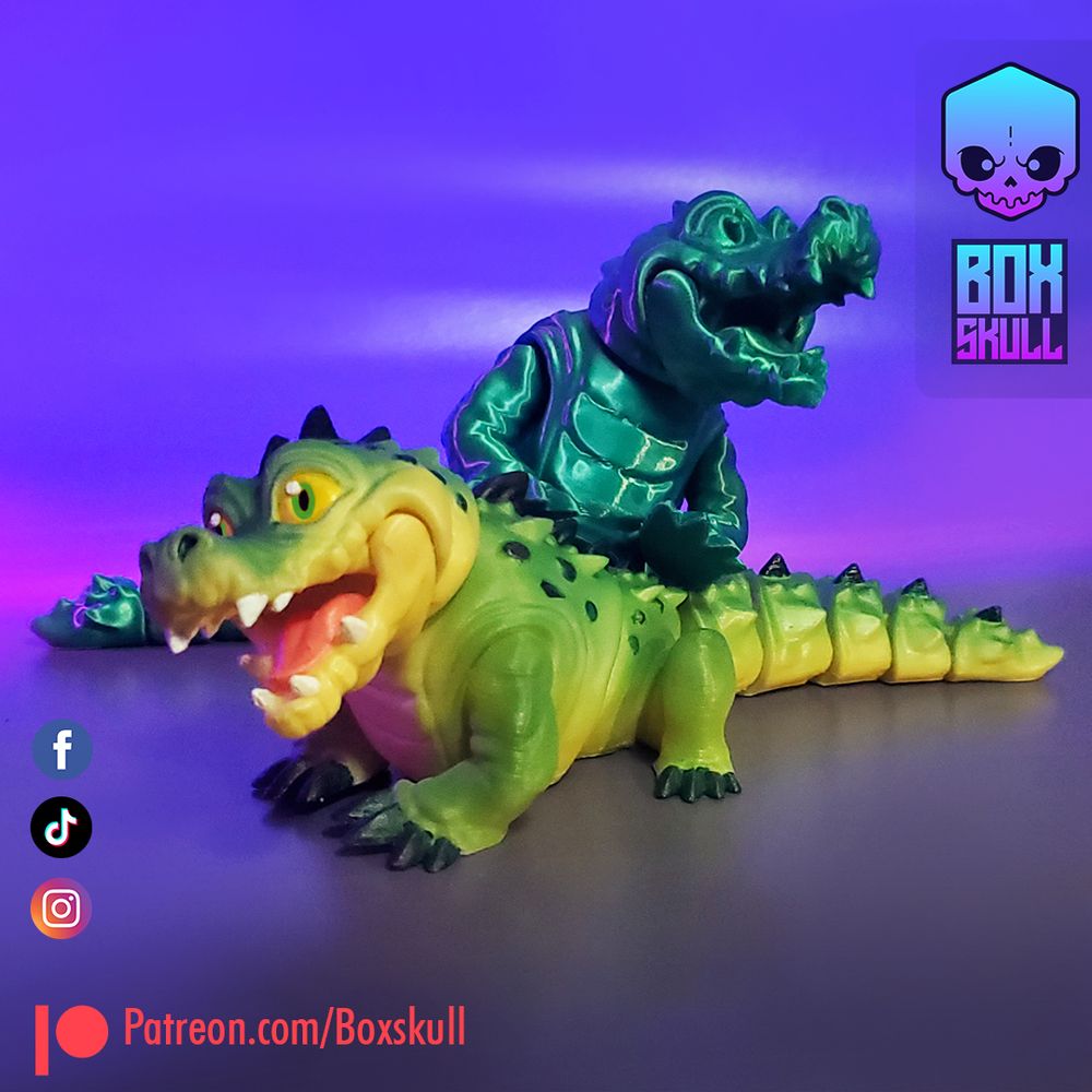 巨鳄-3D合纵社-3D打印模型STL格式3mf格式免费下载！