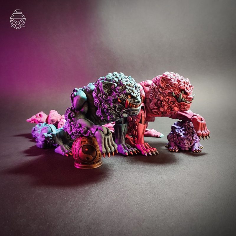 福狮-3D合纵社-3D打印模型STL格式3mf格式免费下载！