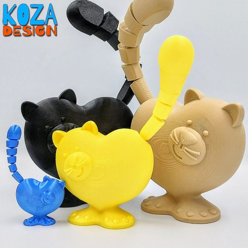 爱心猫-3D合纵社-3D打印模型STL格式3mf格式免费下载！