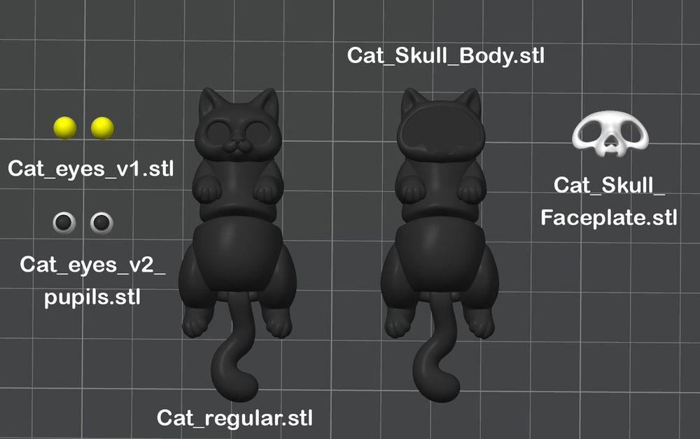 图片[2]-幽灵和猫-3D合纵社-3D打印模型STL格式3mf格式免费下载！