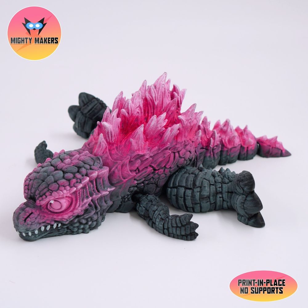 图片[2]-哥斯拉幼崽-3D合纵社-3D打印模型STL格式3mf格式免费下载！