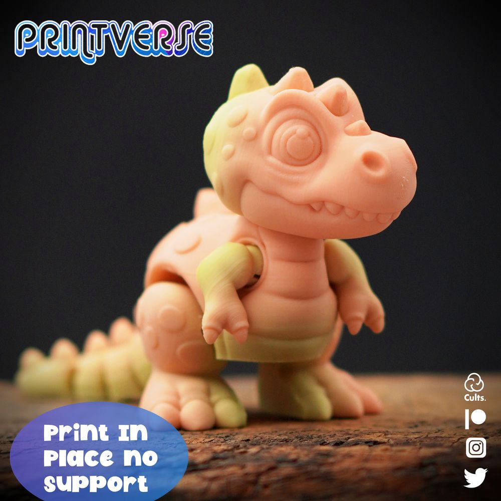 图片[3]-小霸王龙-3D合纵社-3D打印模型STL格式3mf格式免费下载！