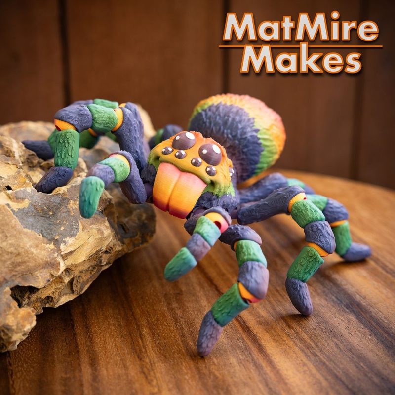 塔兰图拉蜘蛛-3D合纵社-3D打印模型STL格式3mf格式免费下载!