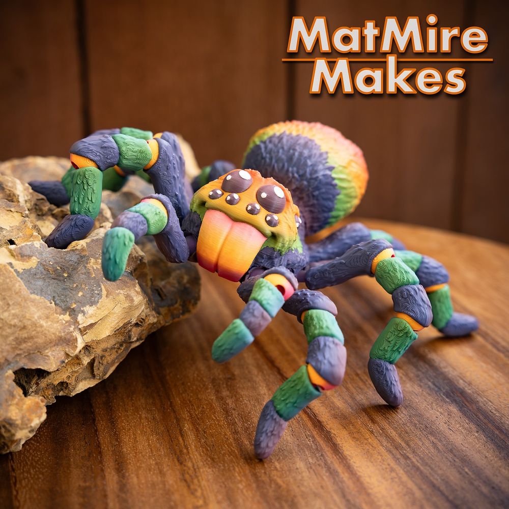 塔兰图拉蜘蛛-3D合纵社-3D打印模型STL格式3mf格式免费下载！