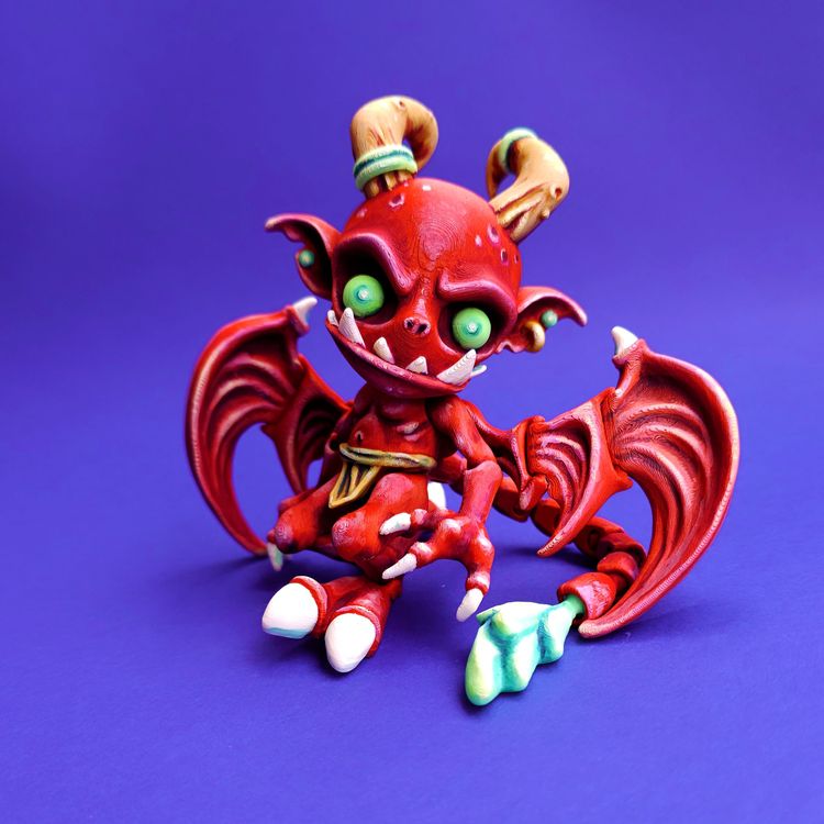 小魔鬼-3D合纵社-3D打印模型STL格式3mf格式免费下载！