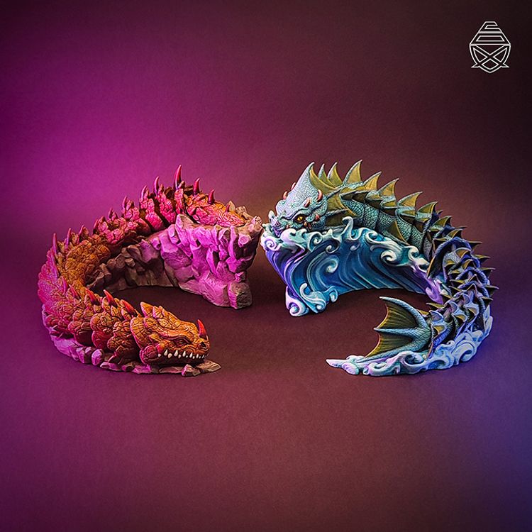 海蛇、路蛇-3D合纵社-3D打印模型STL格式3mf格式免费下载！