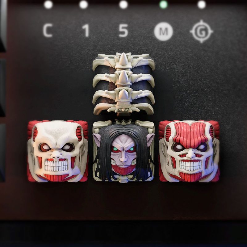 进击的巨人键盘帽-3D合纵社-3D打印模型STL格式3mf格式免费下载！